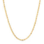 18K CADENA ORO AMARILLO CHOKER TIPO ANCLA 32 6 CM CIERRE REASA, ANCHO: 2,8MM