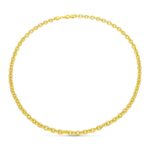 18K GARGANTILLA ORO AMARILLO ESLABONES 52 CM