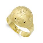 18K SORTIJA ORO AMARILLO MOTIVO REDONDO LAPIDADA, ANCHO: 16MM, ALTO: 7MM