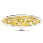 18K ALFILER ORO BICOLOR 28X9 MM