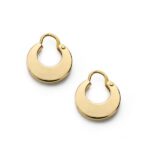 18K AROS ORO AMARILLO MANCHEGAS , 11 MM LISAS,