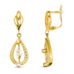 18K PENDIENTES ORO AMARILLO CUBANAS CIERRE CATALAN