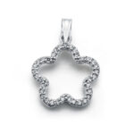 9K COLGANTE ORO AMARILLO CIRCONITAS, 19X16 MM