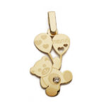 9K COLGANTE ORO AMARILLO MADRE, 23X13 MM