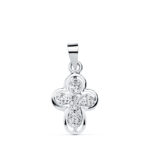 9K CRUZ ORO BLANCO 16X12 MM