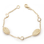 9K PULSERA ORO AMARILLO HUECA 19,5CM