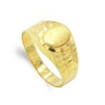 9K SELLO ORO AMARILLO HUECO OVAL, ZONA GRABADO: 7X5 MM