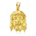 9K CRISTO ORO AMARILLO BUENA MUERTE, 27X18 MM