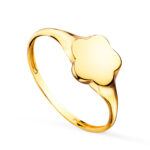 18K SELLO ORO AMARILLO FORMA FLOR, ZONA GRABADO: 9 X 8 MM
