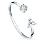 18K SORTIJA ORO BLANCO BRILLANTES 0,045 QTS, VS2-G Y AGUAMARINA NATURAL 3 MM