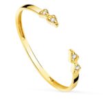 18K SORTIJA ORO AMARILLO DIAMANTES 0,032 QTS, VS2-G CUERPO 1,10 MM