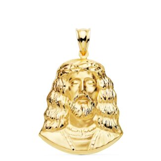 18K COLGANTE ROSTRO CRISTO DE MEDINACELI ORO AMARILLO, 32 X 25 MM