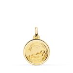 18K MEDALLA ORO AMARILLO NIÑO DEL PESEBRE BISEL 16 MM