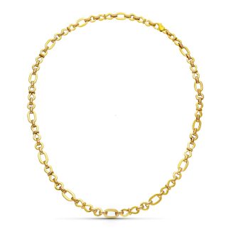 18K GARGANTILLA ORO AMARILLO ESLABONES 45CM