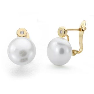 9K PENDIENTES PERLA 14X9 MMCATALAN