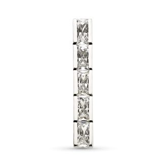 18K COLGANTE ORO BLANCO BARRA CON CIRCONITAS