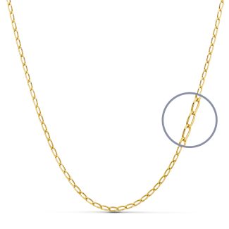9K CADENA ORO AMARILLO BILBAO MACIZA. ANCHO: 1,2 MM. LARGO: 50 CM