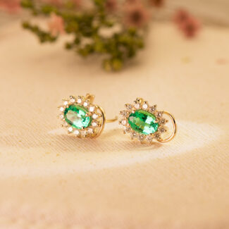 Pendientes esmeralda